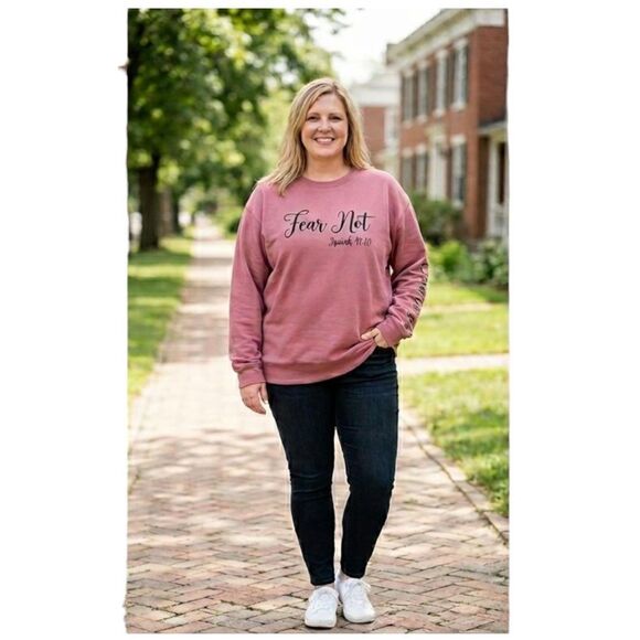 Boutique Item Tops - Bible Verse Faith Sweatshirt